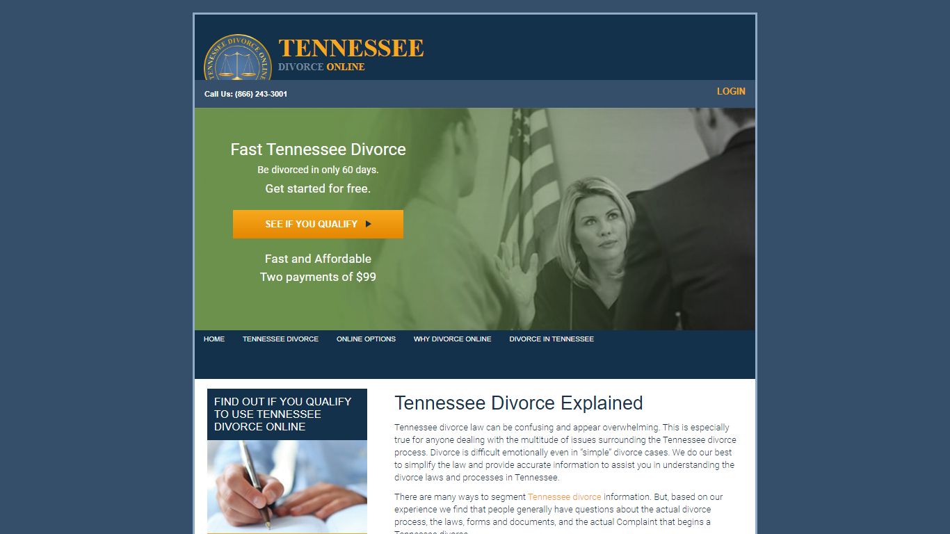 Tennessee Divorce Online - Tennessee Divorce - Quick Divorce in Tennessee
