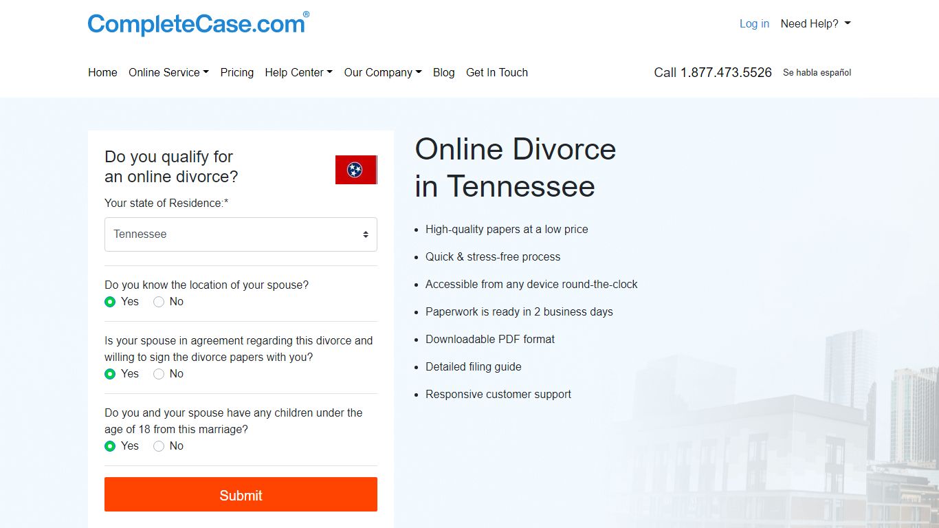 Tennessee Online Divorce: Fast & Quick Filing for Divorce in TN