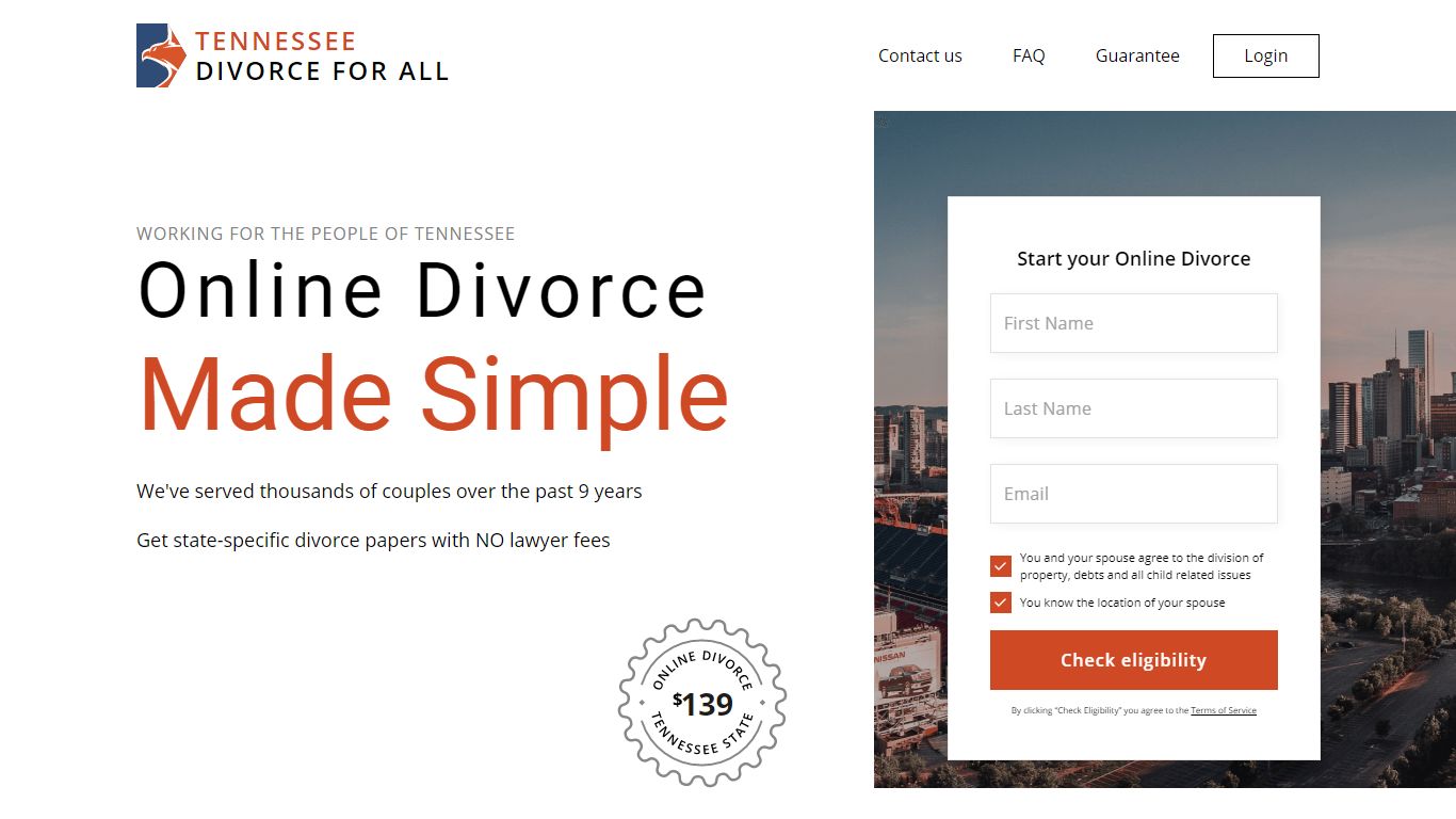 Online Divorce in Tennessee | Get Divorce Papers Online in TN